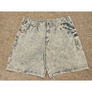 Vintage Gitano Acid washed jean shorts mens size 38